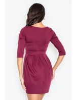 Šaty  bordó  model 18488272 - Figl