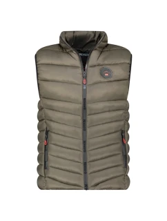Pánská vesta vesta DB 096 M WY6178H/GN Khaki-Tmavě zelená - Geographical Norway