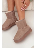 Dámské sněhule W5825 hnědé - Sweet Shoes