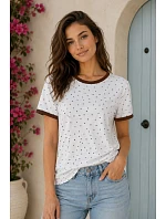 model 22180219 BLOUSE - OFF PINK model 22180219 BLOUSE - OFF PINK