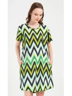 Dámské domácí šaty s krátkým rukávem Zuzana Dámské domácí šaty s krátkým rukávem Zuzana