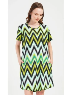 Dámské domácí šaty s krátkým rukávem Zuzana