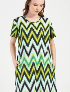 Dámské domácí šaty s krátkým rukávem model 20911416 - Vienetta