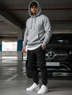 Pánské černé tepláky FashionStreet UX2395