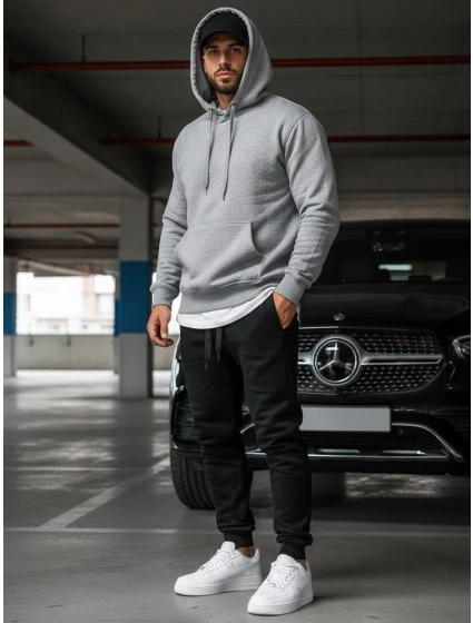 Pánské černé tepláky FashionStreet UX2395