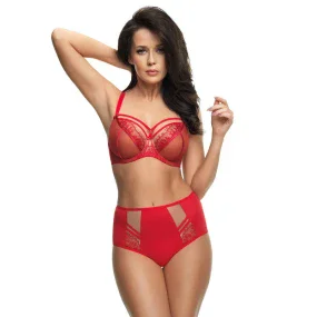 Dámské kalhotky brazilky K model 21370797 Paradise červené - Gorsenia