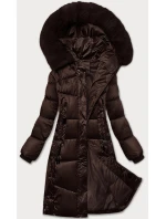 Hnědá dámská prošívaná zimní bunda S'west (B8266-14) Hnědá dámská prošívaná zimní bunda S'west (B8266-14)