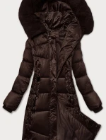Hnědá dámská prošívaná zimní bunda S'west (B8266-14)