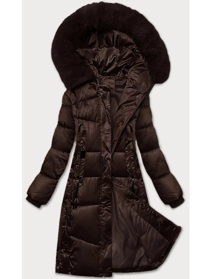 Hnědá dámská prošívaná zimní bunda S'west (B8266-14) Hnědá dámská prošívaná zimní bunda S'west (B8266-14)