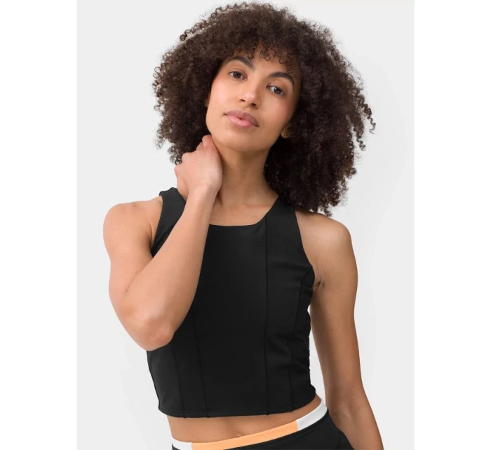 Dámské tréninkové tričko s crop topem 4F