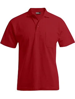 Pánské polo s kapsou Heavy Piqué 40. fire red model 22419094 - Promodoro