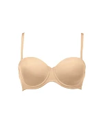 Padded Basic strapless podprsenka s kosticí s výztuží, var. ramínka 5640 desert - RosaFaia Padded Basic strapless podprsenka s kosticí s výztuží, var. ramínka 5640 desert - RosaFaia