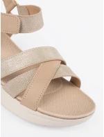 Moderní dámské Jasnobeżowy  sandály platforma