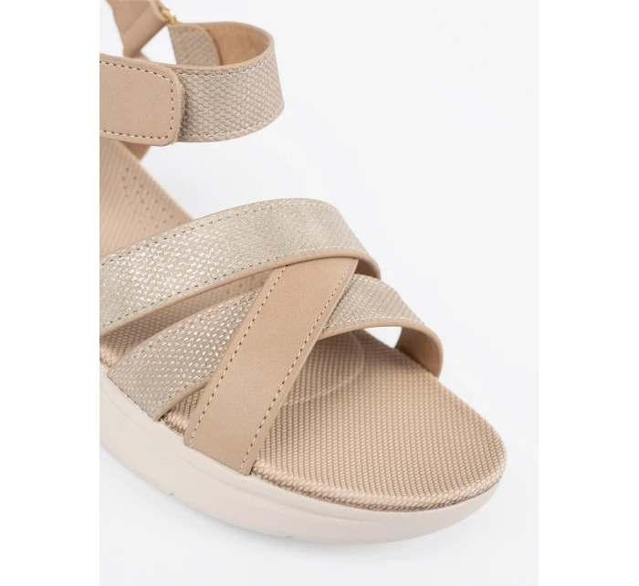 Moderní dámské Jasnobeżowy  sandály platforma