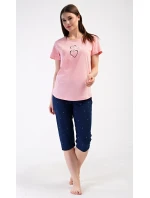 Dámské domácí šaty s tříčtvrtečním rukávem Lekníny