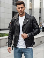 Kurtka męska skórzana czarna model 22046042 - FashionStreet