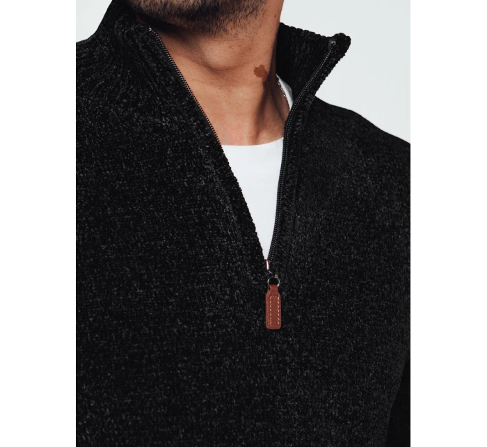 Pánský černý svetr Dstreet model 21982413 - FashionStreet Pánský černý svetr Dstreet model 21982413 - FashionStreet