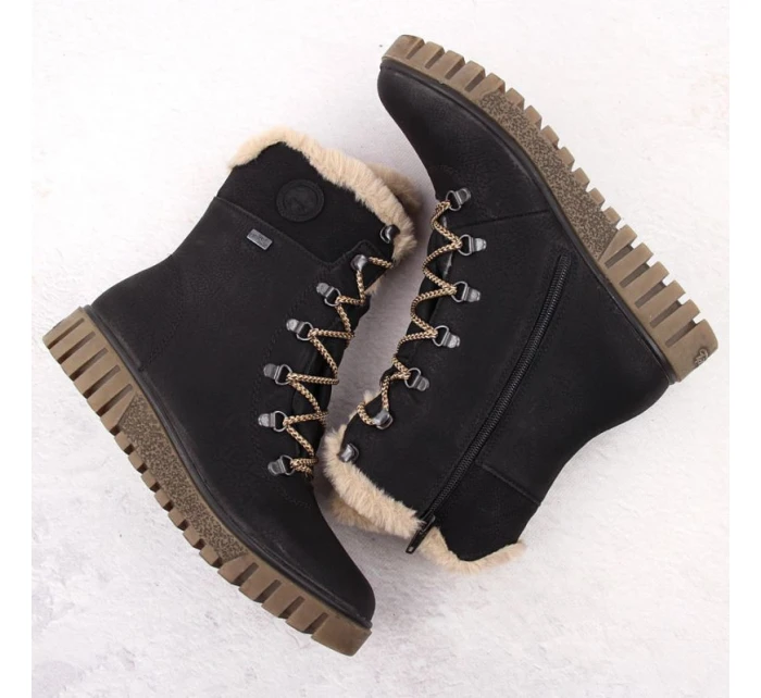 W  boty s kožešinou model 20810158 - Rieker