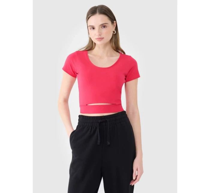 Dámské hladké tričko 4F 4FRSS25TTSHF2695-54S Dámské hladké tričko 4F 4FRSS25TTSHF2695-54S