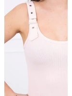 Šaty se zapínáním na ramínka pudrově růžové Šaty se zapínáním na ramínka pudrově růžové