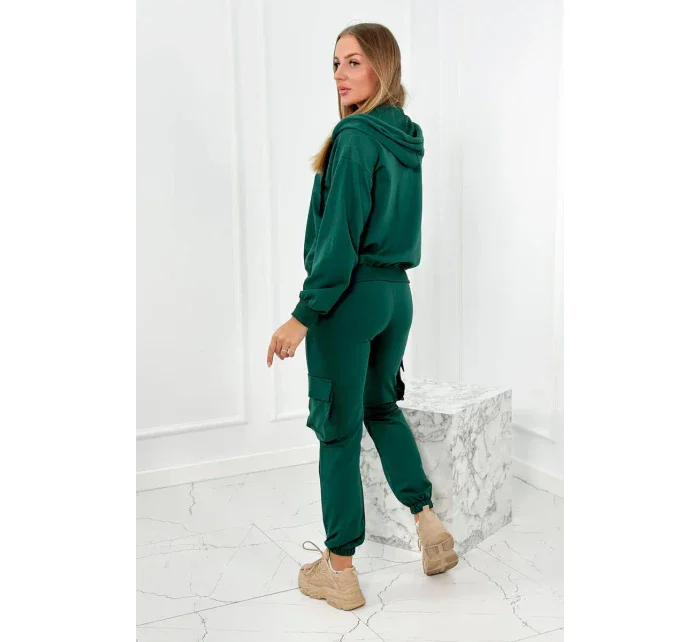 Set 3 v 1 mikina + top + kalhoty zelený Set 3 v 1 mikina + top + kalhoty zelený
