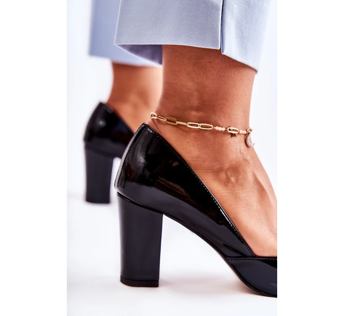 Módní Lakované Lodičky Na Černá model 21590541 - Boto