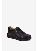 Kožené polobotky Sneakersy na platformě Vinceza 79644 Černé Kožené polobotky Sneakersy na platformě Vinceza 79644 Černé