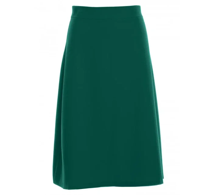 S133 Midi sukně áčkového střihu - zelená