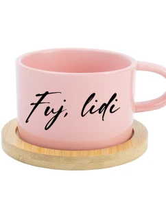 FUJ, LIDI - růžový hrníček makronka 200 ml