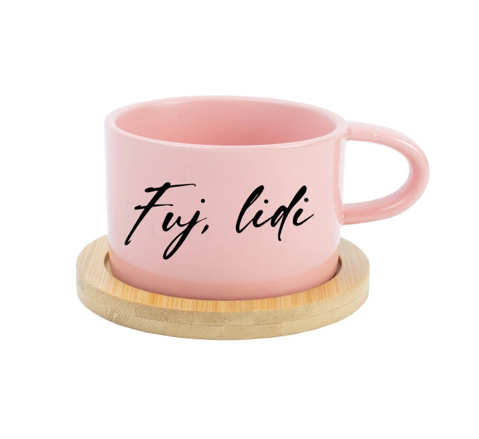 FUJ, LIDI - růžový hrníček makronka 200 ml