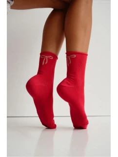 Dámské ponožky, netlačící, s mašlí 0200.193
