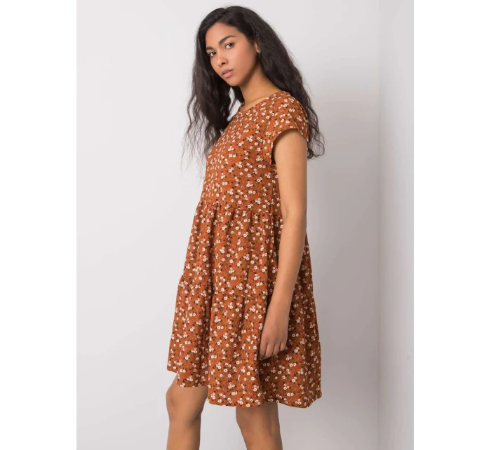 Šaty D50051Z30268 světle hnědé