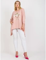 Bluzka RV BZ model 21365594 jasny różowy - FPrice Bluzka RV BZ model 21365594 jasny różowy - FPrice