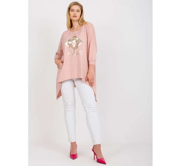 Bluzka RV BZ model 21365594 jasny różowy - FPrice Bluzka RV BZ model 21365594 jasny różowy - FPrice