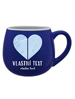 Personalizovaný keramický buclatý hrneček - Dvě místa, jedno srdce Personalizovaný keramický buclatý hrneček - Dvě místa, jedno srdce