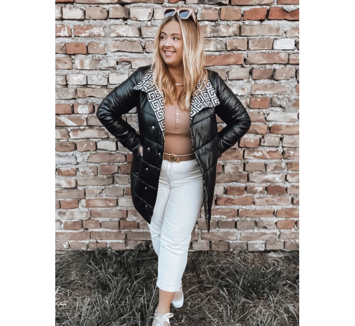 Dámská prošívaná bunda VETIS černá FashionStreet TY2978