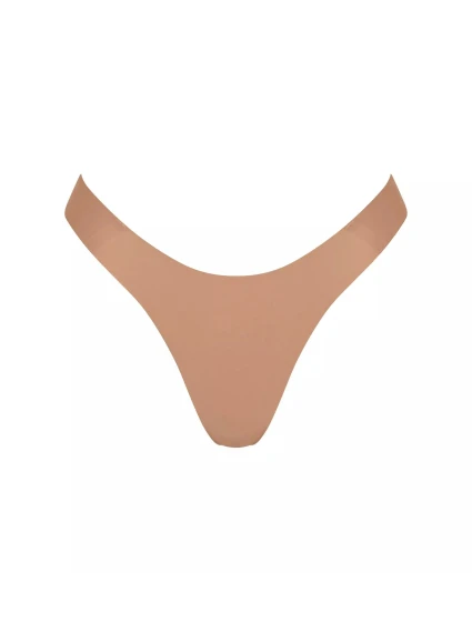 Dámská tanga ZERO Feel 2.0 Tiny tanga - BROWN - hnědé 00CM - SLOGGI