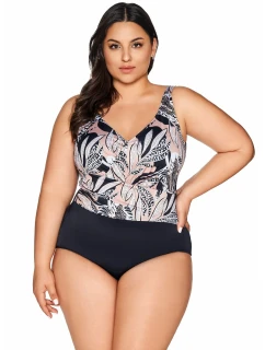 Jednodílné dámské plavky Ava SKJ 61 Latte