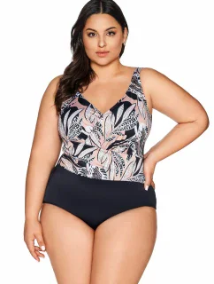 Jednodílné dámské plavky Ava SKJ 61 Latte