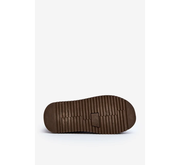 Dámské zimní boty na tlusté podrážce tmavě zelené model 21645988 - Boto Dámské zimní boty na tlusté podrážce tmavě zelené model 21645988 - Boto