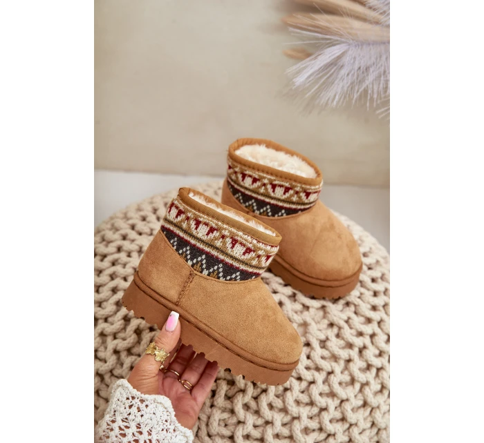 Dětské Boty S Zateplené Kožíškem Camel model 21678519 - Boto Dětské Boty S Zateplené Kožíškem Camel model 21678519 - Boto