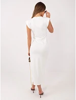 Sukienka IT SK model 22074565 ecru - FPrice Sukienka IT SK model 22074565 ecru - FPrice