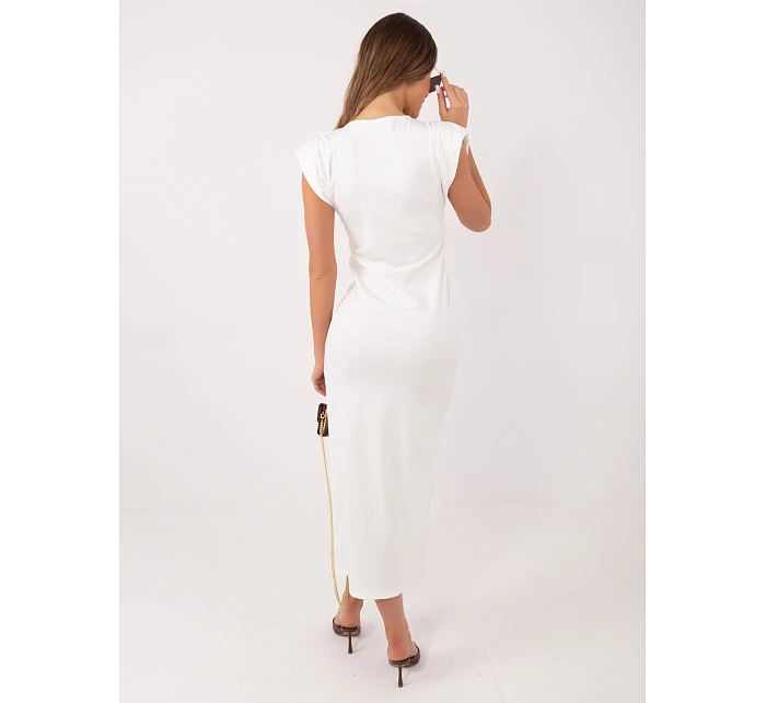 Sukienka IT SK model 22074565 ecru - FPrice Sukienka IT SK model 22074565 ecru - FPrice