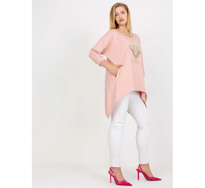 Bluzka RV BZ model 21365594 jasny różowy - FPrice Bluzka RV BZ model 21365594 jasny różowy - FPrice