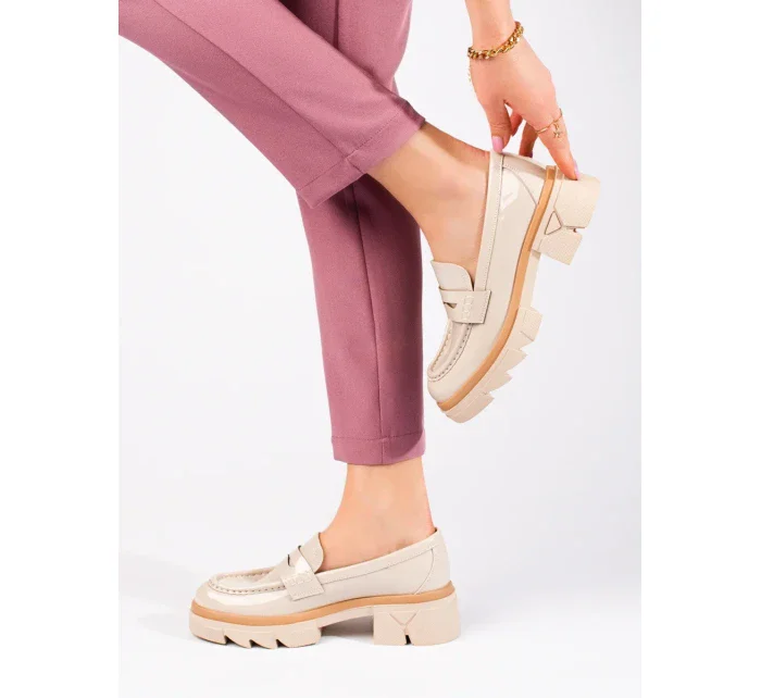 Trendy dámské hnědé mokasíny Trendy dámské hnědé mokasíny