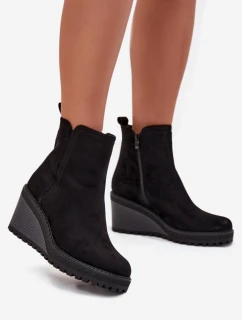 Boty na klínovém podpatku  model 216847 Step in style