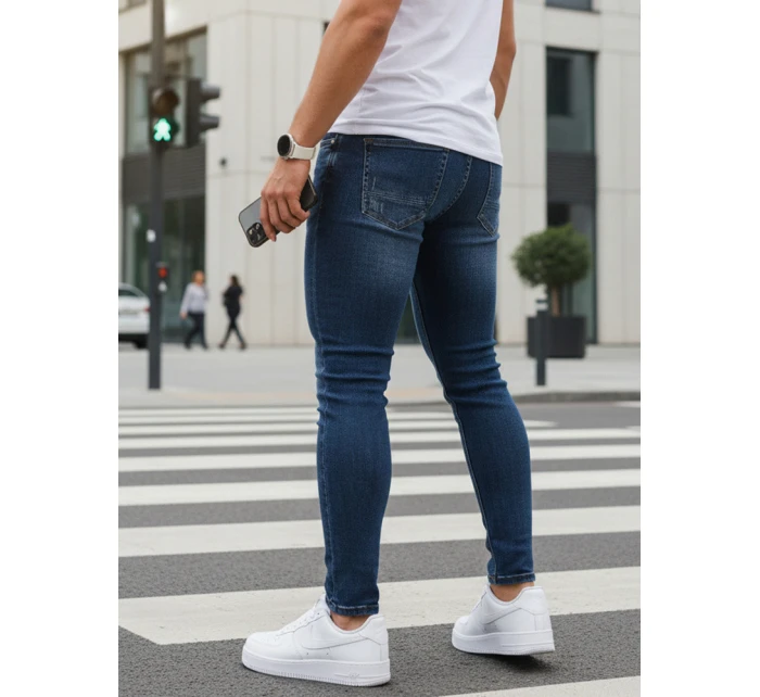 męskie slim fit niebieskie model 22032161 - FashionStreet