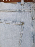 Dámské pytlovité džíny s odřením světle modré FashionStreet UY2889