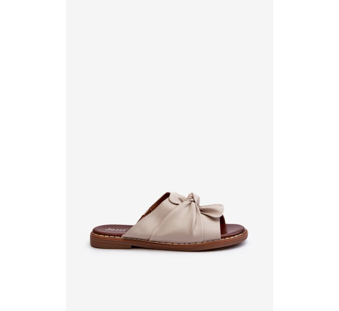 Dámské sandály na ploché podrážce béžové model 21658396 - Boto Dámské sandály na ploché podrážce béžové model 21658396 - Boto