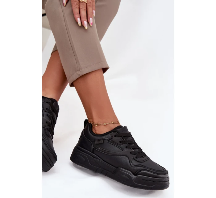 Dámské Tenisky Na Platformě Big Star SS274589 HI-POLY SYSTEM Černé Dámské Tenisky Na Platformě Big Star SS274589 HI-POLY SYSTEM Černé